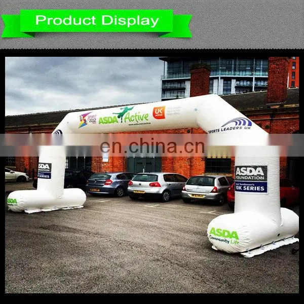 racing run square block inflatable archway for sport