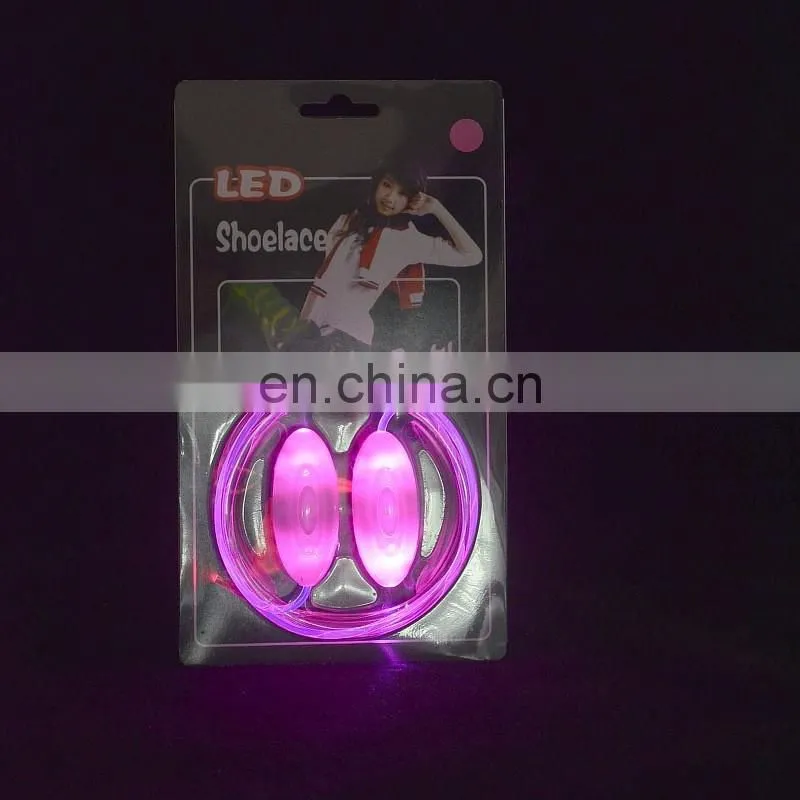 PU material led flashing shoelace for night party