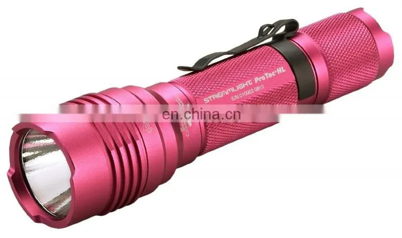 Streamlight 88044 ProTac HL Flashlight with White LED, 2-CR123A Lithium Batteries and Holster, Pink