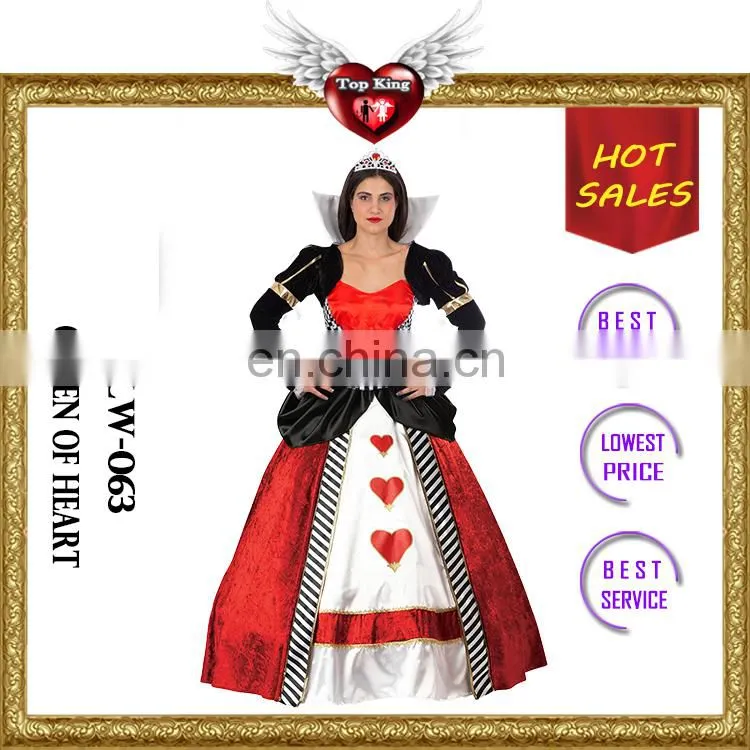 Carnival Hot Girls Queens Sexy Dress Halloween Queen Of Heart Costumes for Wedding