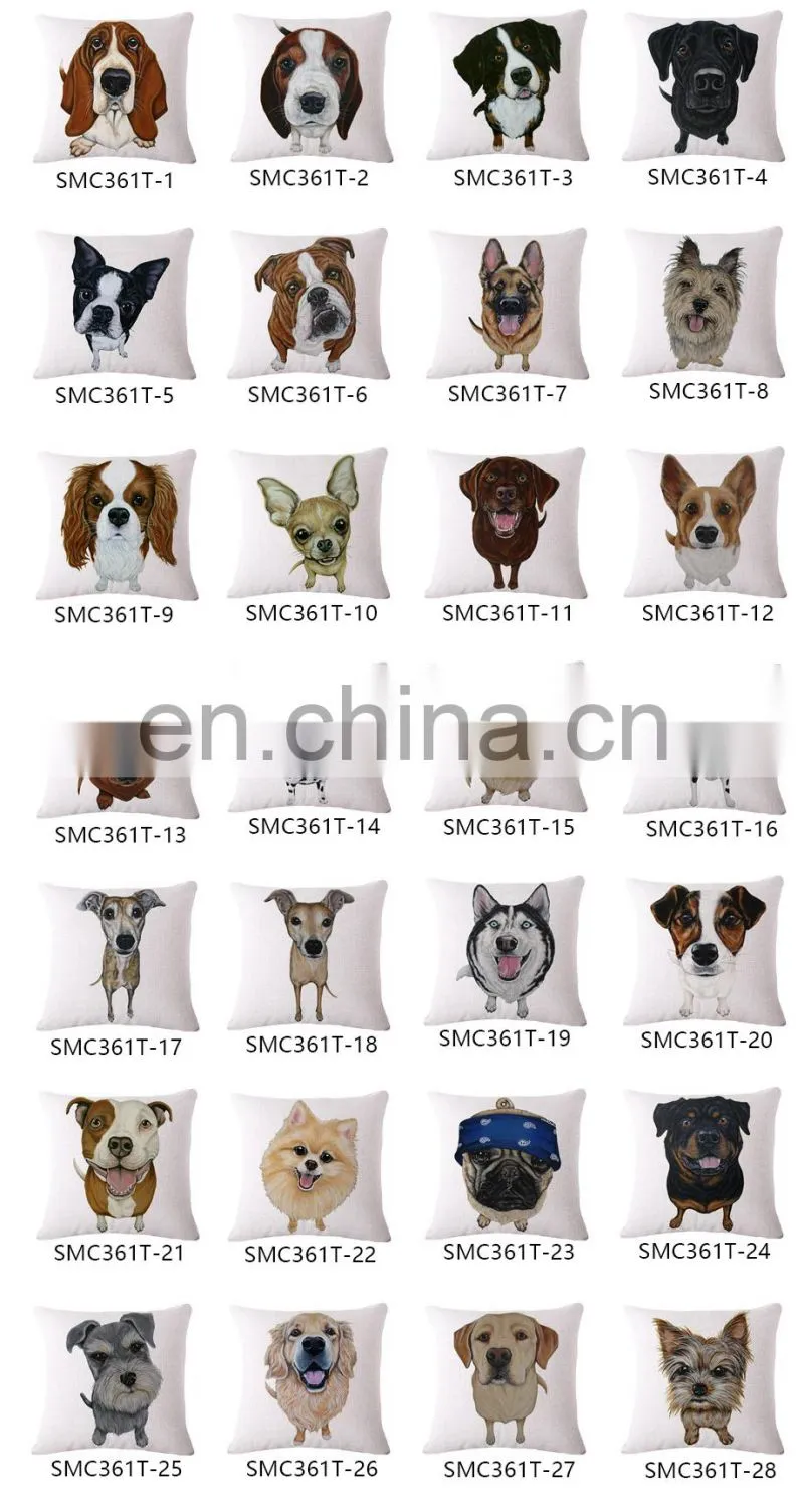 Cute dogs 3D Digital printed Cushion covers Pillow covers