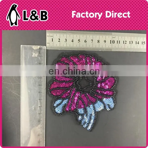 wholesale new design popular fashion sequin patch with beads