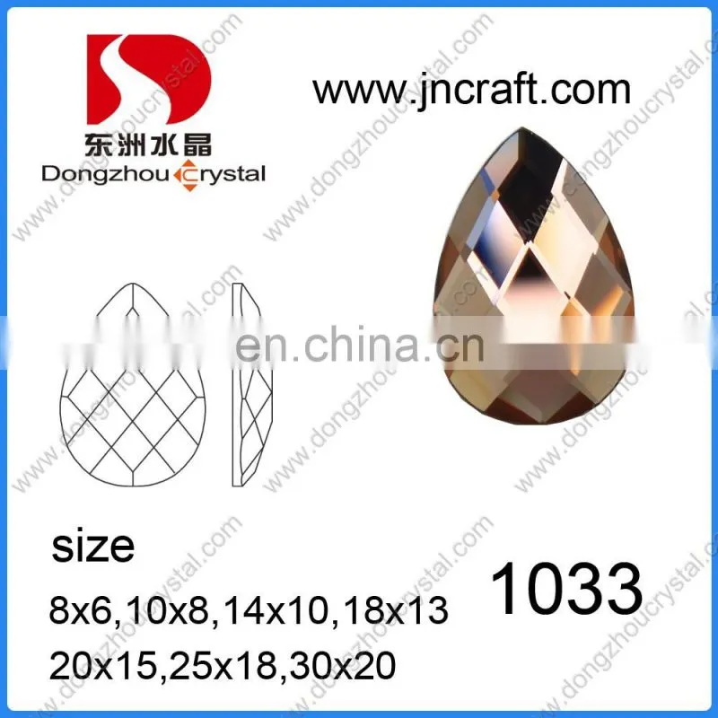 DZ-1012 Wholesale Loose Crystal Garment Beads Mirror Glass Stone for Clothing Decoration