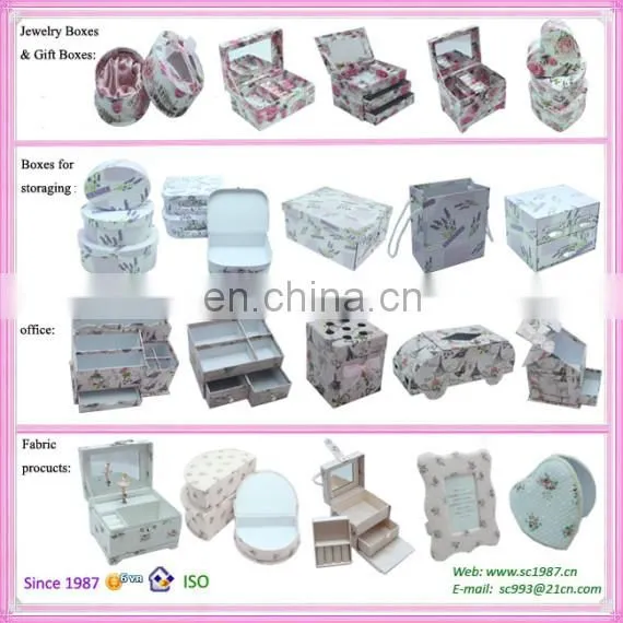 Paper cardboard suitcases box with handle for toys