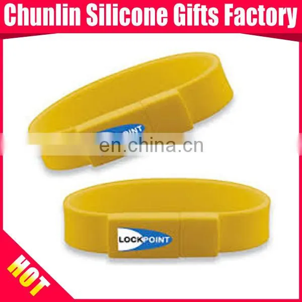 high quality usb flash drives with silicone bracelet