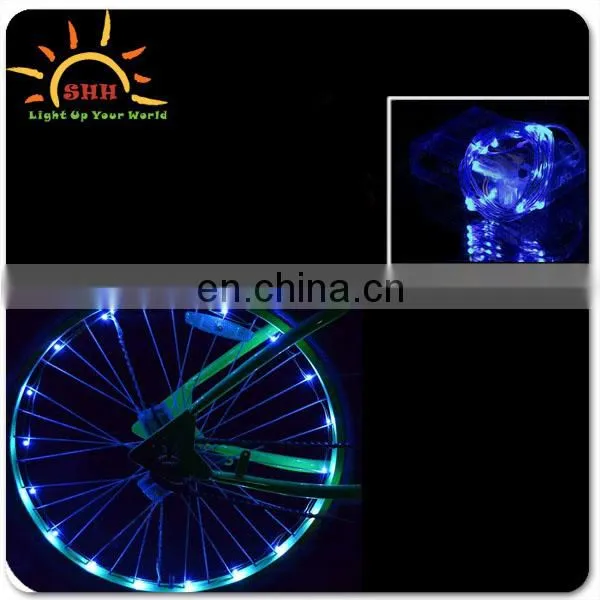 LED Tire Colorful Lights for Bikes and Cars Valve Cap/New Design Bicycle Wheel Led Flash String Lights 2M