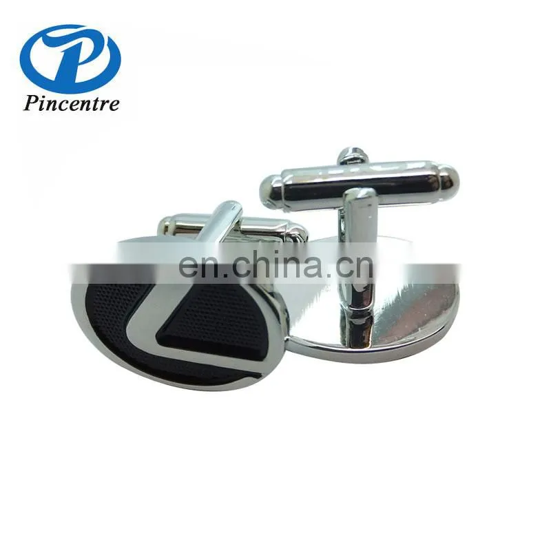 China Manufacturer Make luxury bulk Metal Brass Sliver Custom Engrave logo Enamel Cufflinks
