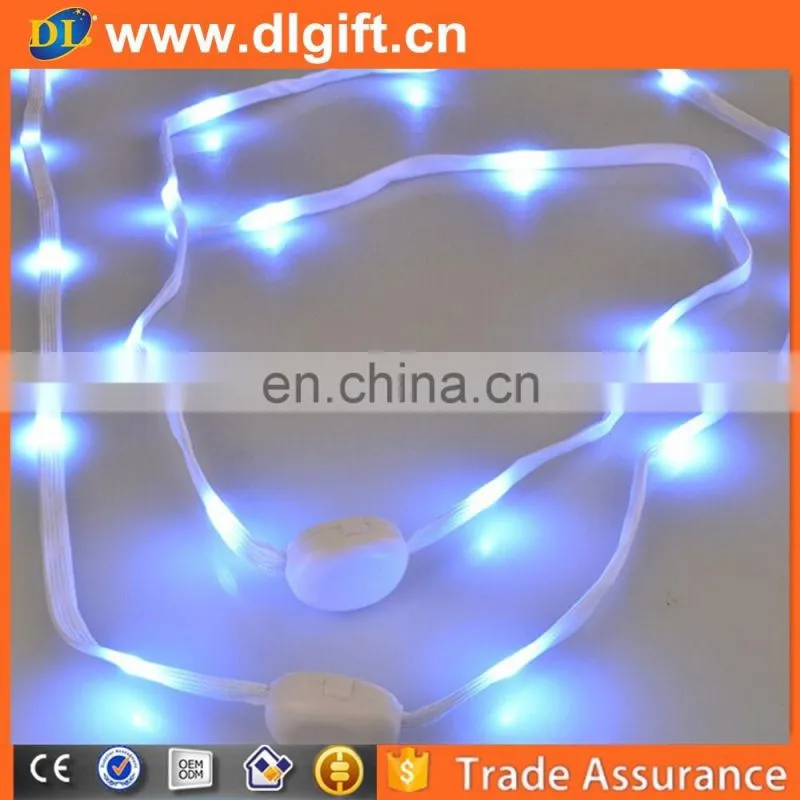 America Wholesale cute led flashing shoelace for Christmas gift