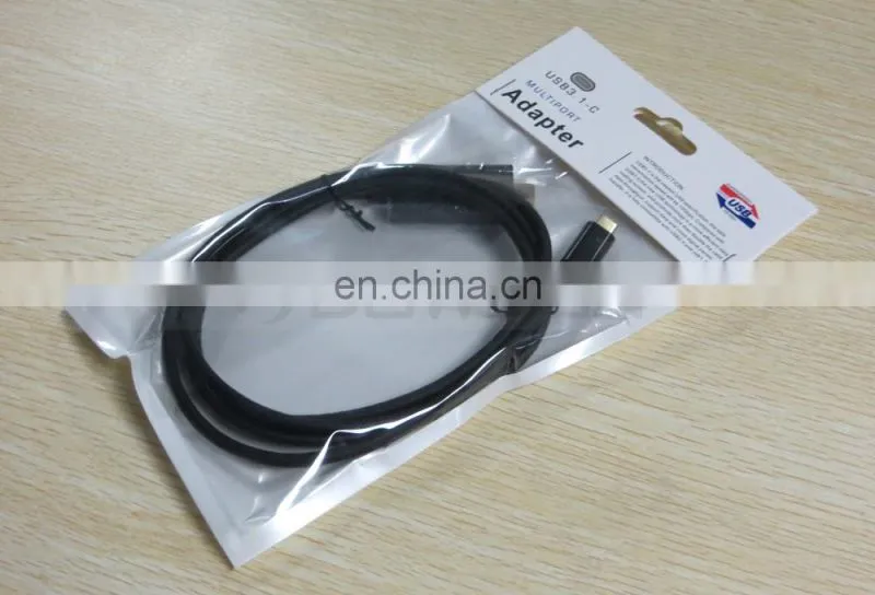 1.8M Type-C USB 3.1 C to Mini DisplayPort DP 4K Adapter Cable for Macbook