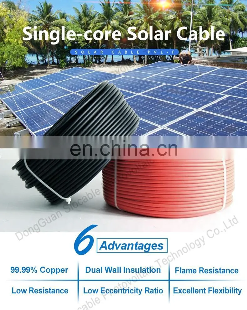 TUV certified waterproof power PV DC solar connector cable connection