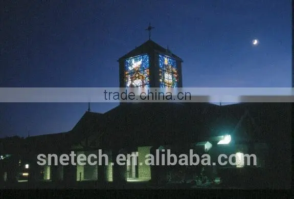 tempered facted glass church pattern interior or exterior decoration
