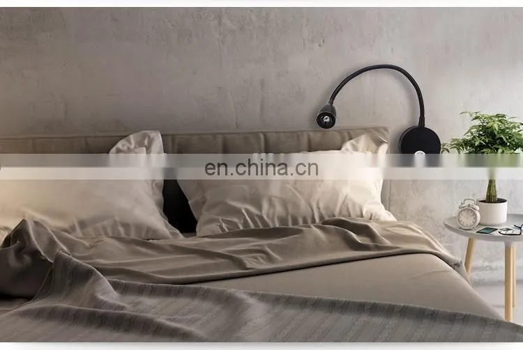 Export Quality Led Hotel Gooseneck Wall Lamp Aluminum Energy Saving Modern Led Lamp Flexible Night Stars Bedroom Lamp