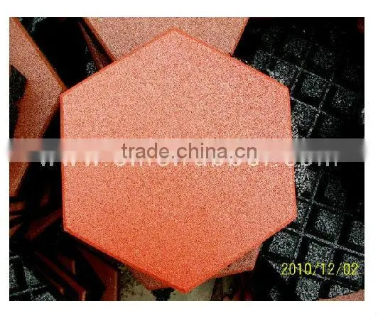 Hexagon rubber paver/flooring/mat