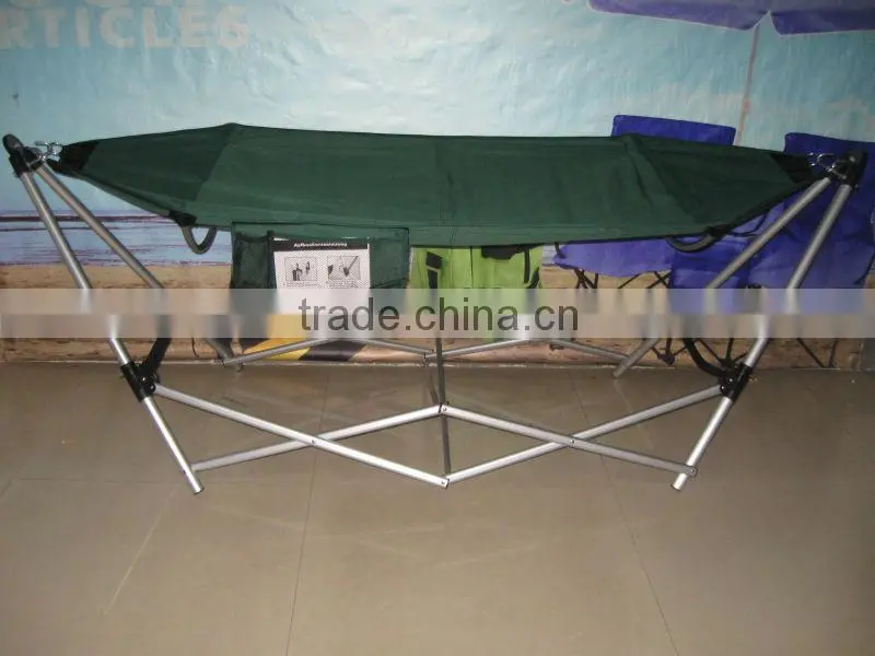 Foldable hammock with steel frame