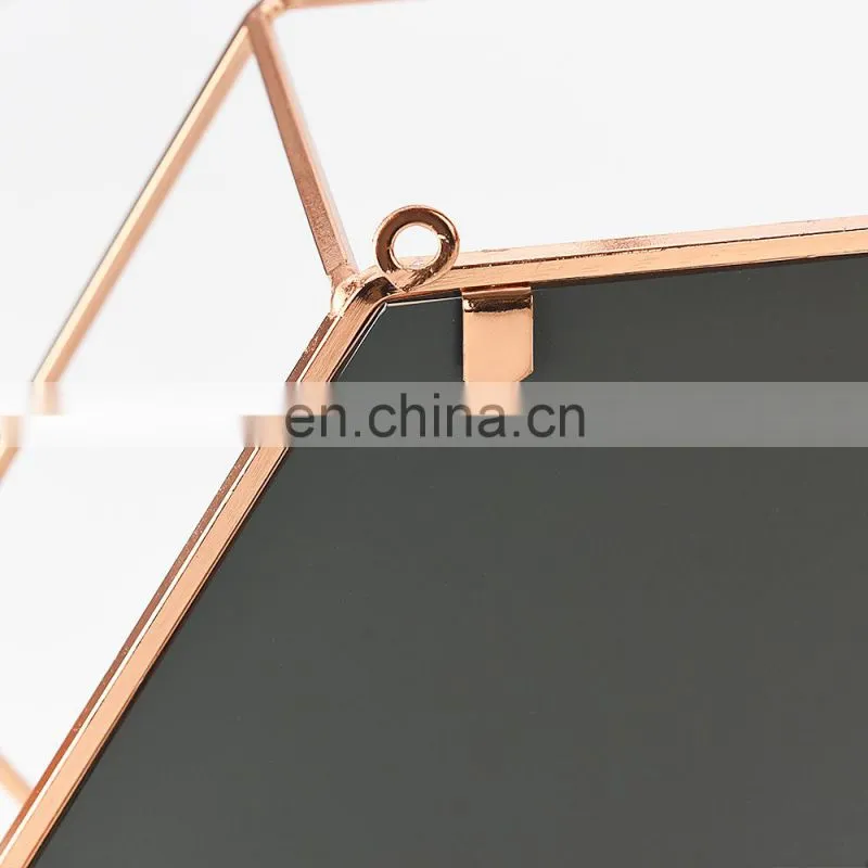 Single Side round makeup Mirror Rotation gold black color Metal Cosmetic Mirrors Round Glass Make Up Mirror with stand