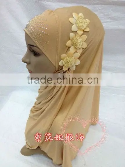 A552 Fashion modernFLOWER HIGH QUALITY ISLAMIC HEADSCARF ONE PIECE LONG MUSLIM HIJAB