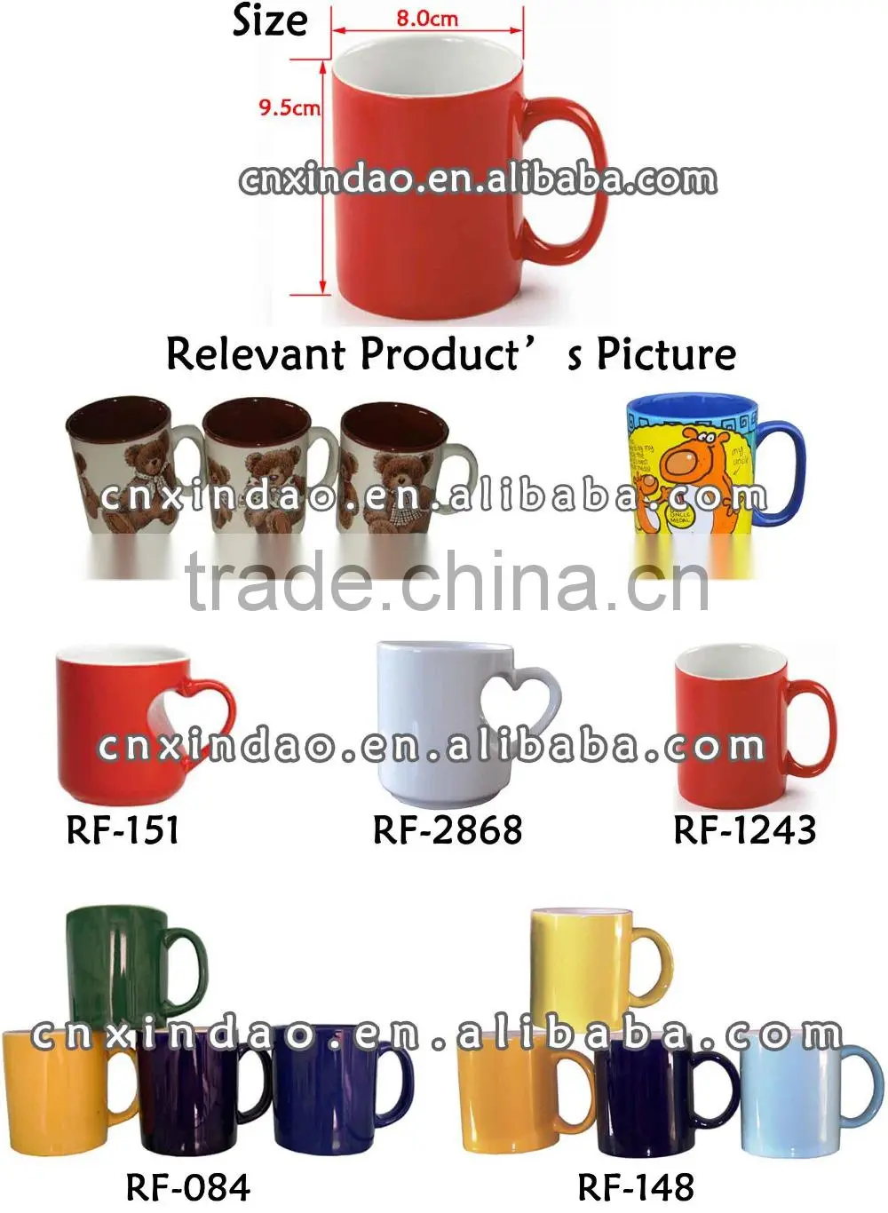 2016 Hot Sale Colored Wholesale Ceramic Party Coffee Mug Made in China with Good Quality