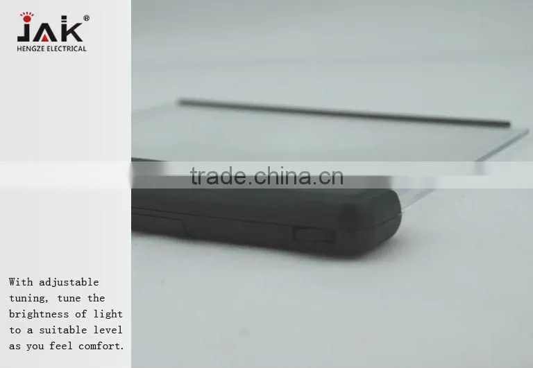 JAK 3 LED book light promotional book light reading light with magnifier