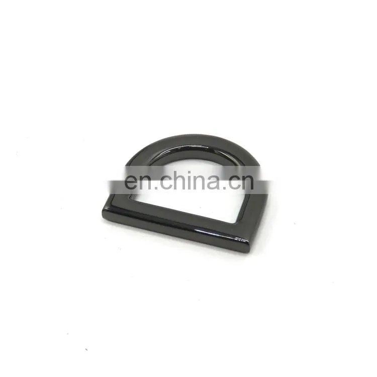 Manufacture Custom Zinc Alloy Flat Metal D Ring Iron Ring D-rings for Handbags