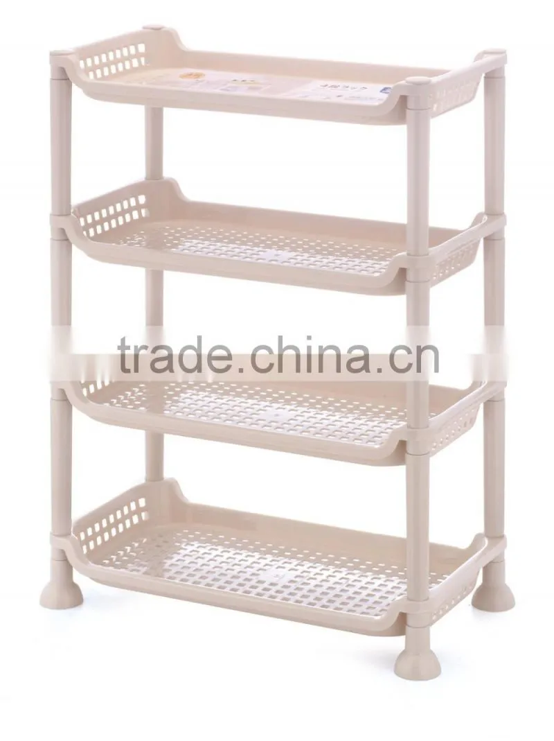 White Foldable Plastic Shoe Display Rack Plastic Shoe Rack