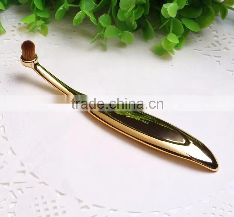 High quality facial synthetic hair powder foundation brush oval makeup brush set