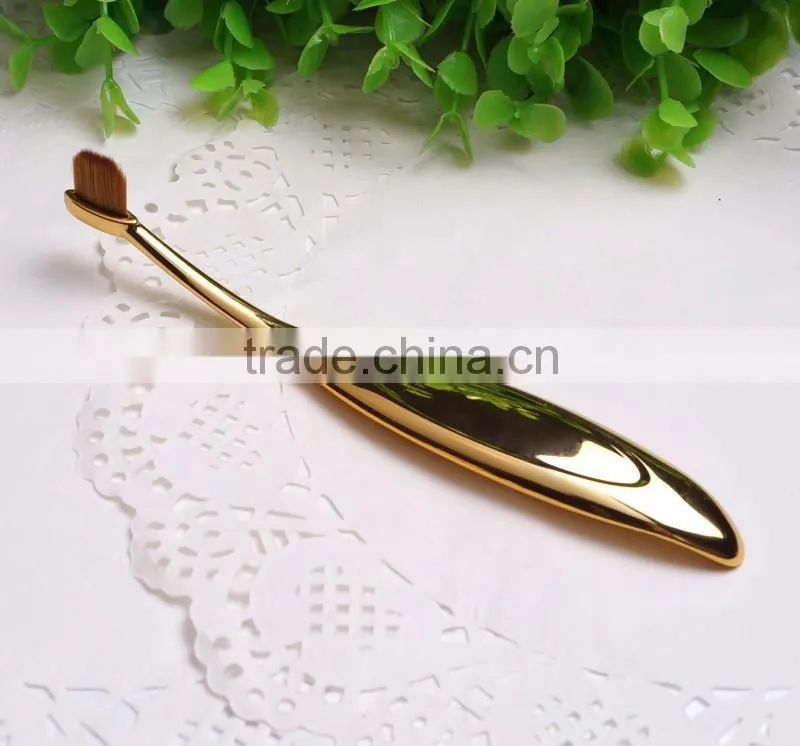 High quality facial synthetic hair powder foundation brush oval makeup brush set