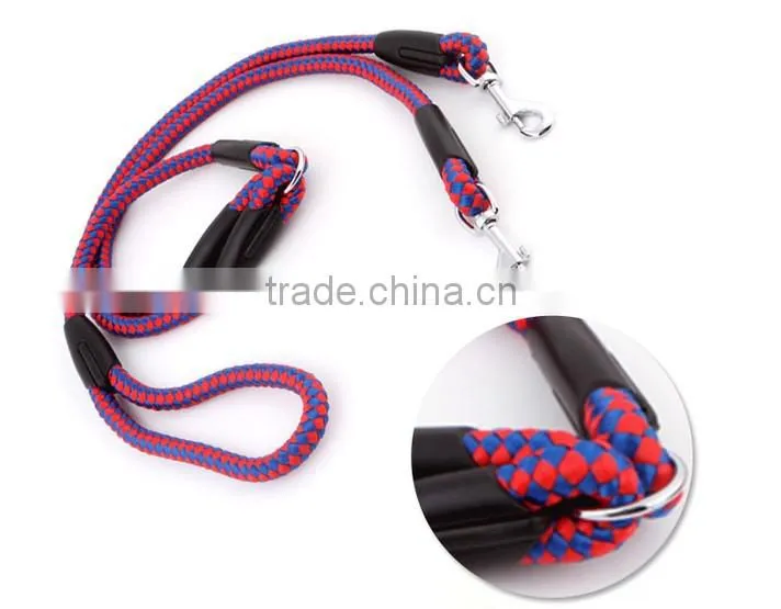 dog product nylon two dog leash five color available