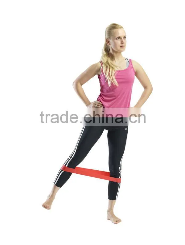 Professional exercise latex resistance loop band