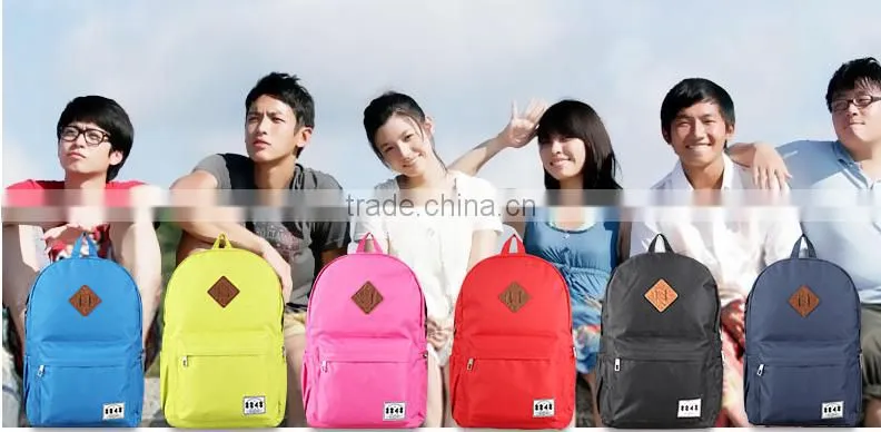 canvas sport backpack 2016 spring fashion school backpack