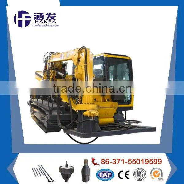 60T back force ,HFDP-60 hydraulic horizontal drilling rig with pipe rack for sale