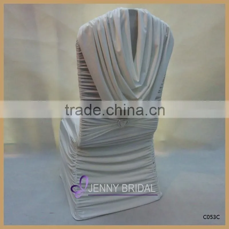 C053 light pruple elegant cheap spandex chair cover for weeding