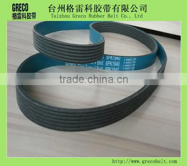New type of blue pulley v belt and ribbed belt 6PK1980