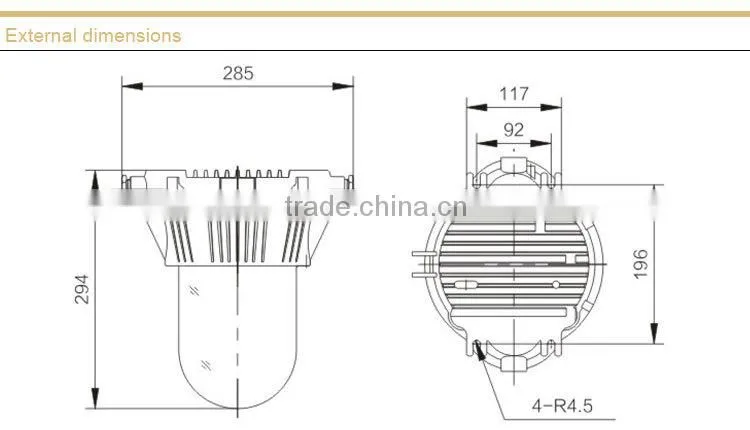 NFC9180 Longevity Anti-glare Ceiling Light
