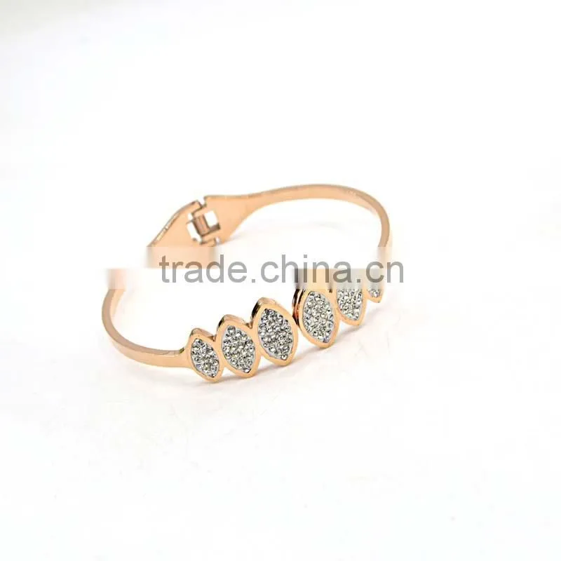 Tops For Women 2016 Bohemian Jewelry Crystal Beads Gold Bracelet