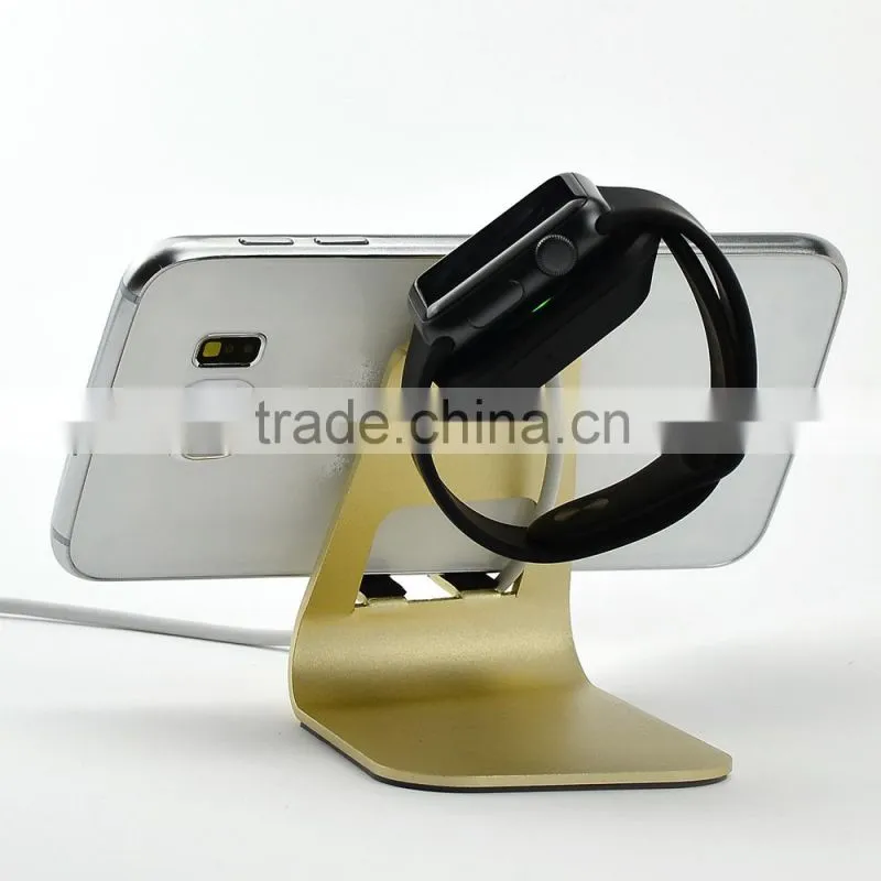 New Arrival Aluminum Stand For I watch Stand Gold Mobile Phone Charge Stand