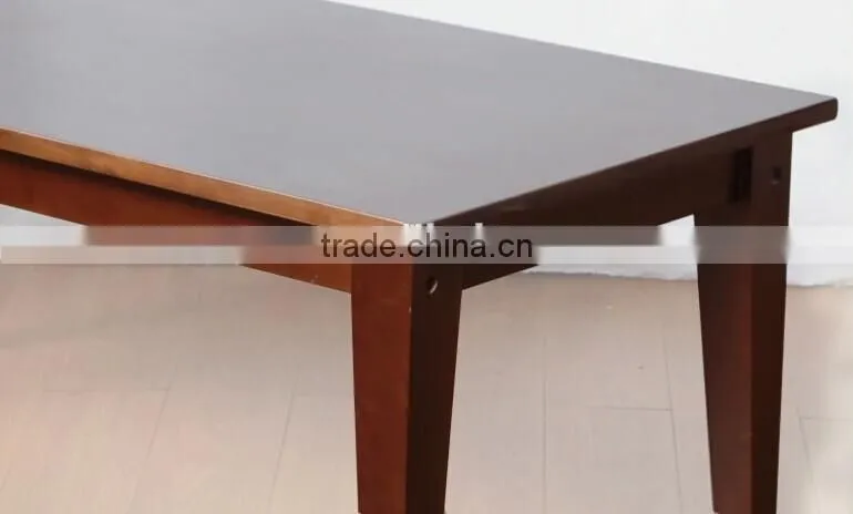 DT-4028 Korea Thick Wood Slab Wooden dining table