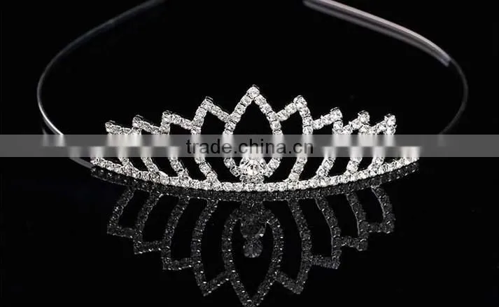 Handmade Luxury Wedding Rhinestone Bridal Crystal Tiara Bridal Crown
