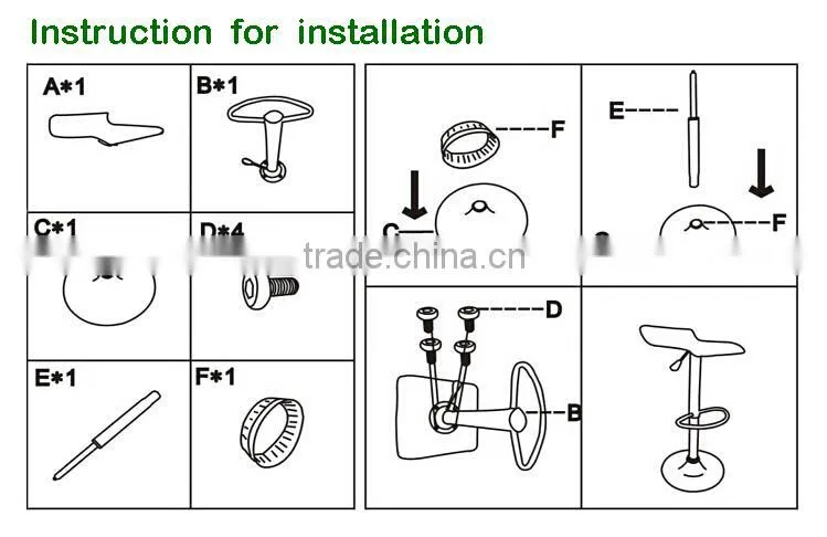 hot selling PU chair H-BP09-BK