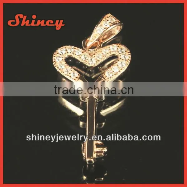 2014 yiwu china factory customize hip hop brass micro pave cz cross pendant