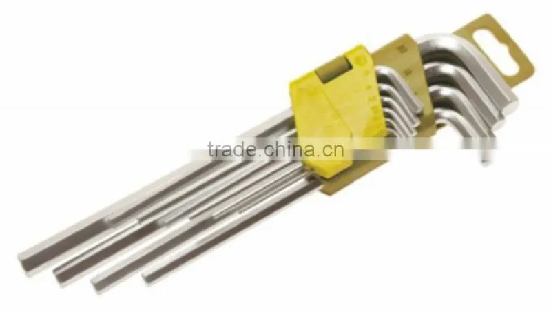 high quality 9pcs &10pcs flat head hex wrench set