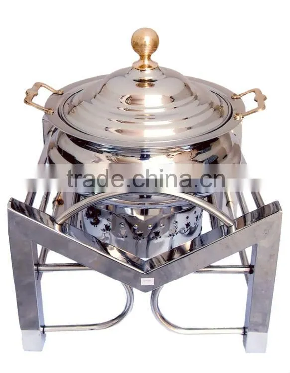 Steel Cheffing Dish, Wedding & Party utensils, food serving dish, hot keeping dish, Catering item, Hotel & Restaurant utensils