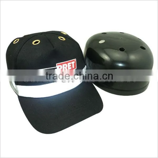light weight safety reflective bump helmet caps and hats