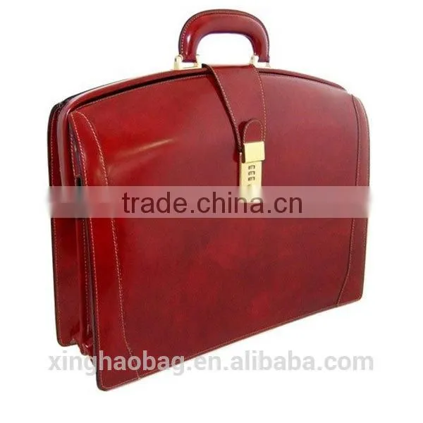 Famous Branded designed men's briefcase, large leather briefcase, unique leather briefcase