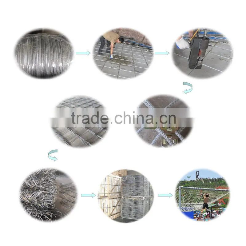High Quality Good Price stainless steel wire rope mesh net