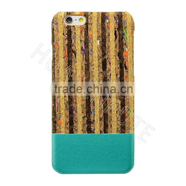 2016 Trending Products Wooden and PU Hybrid Phone Cover Case for iPhone 6s