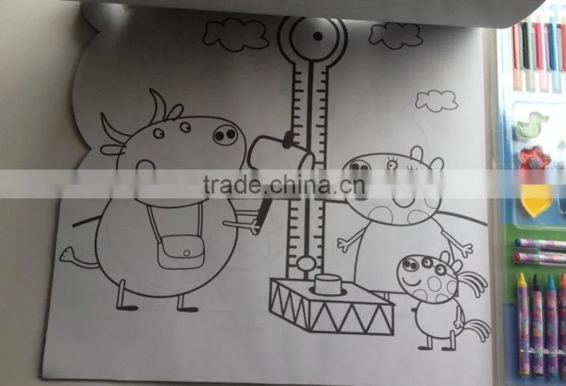 fashionable peppe pig tatoo drawing book