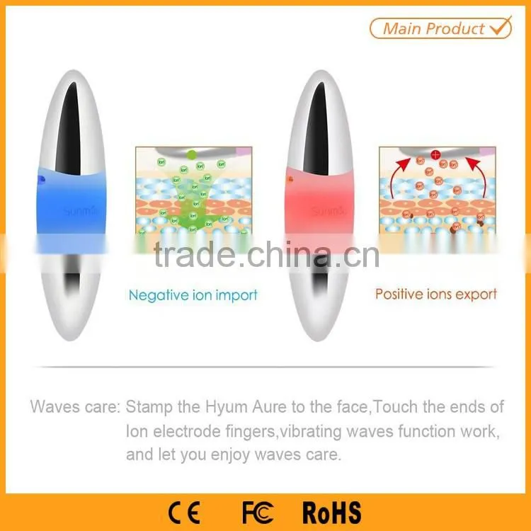 Home Use Handheld Rechargeable Portable face care ion Vibration Massager Wrinkle Remover