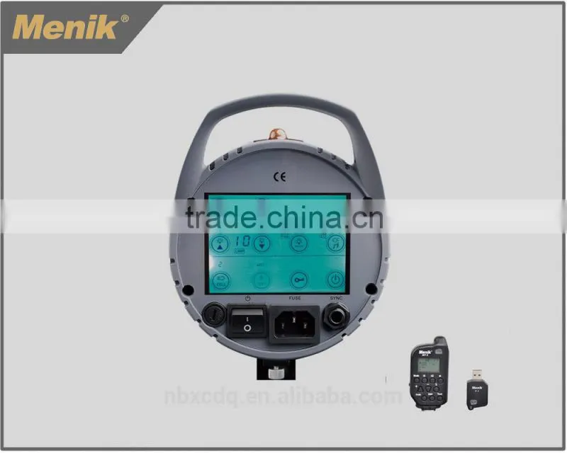 SK Profissional Studio Flash with Large LCD and Remote Control, Studio Equipment, Photographic Equipment