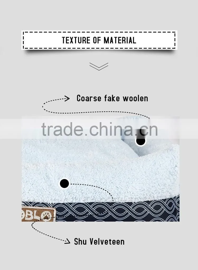 Handmade comfortable dog bed from professional manufacture factory