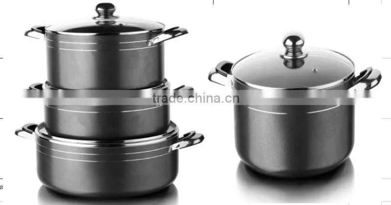 de aluminio de alta calidad que no se pegue utensilios de cocina de ceramica de la cazuela olla ollas tallarines salsa Opie
